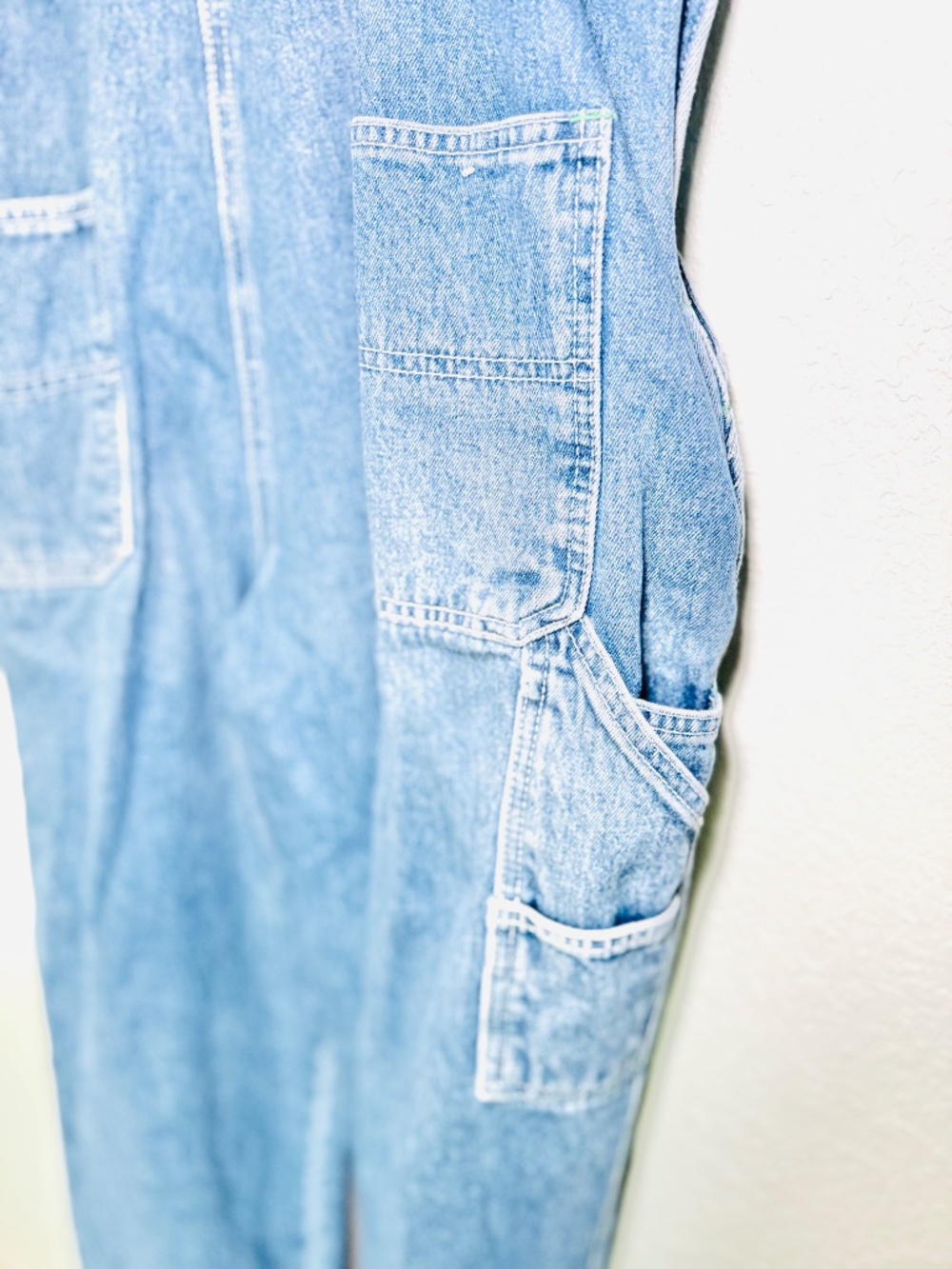 Vintage 90s OshKosh B’Gosh Denim Overalls Mens 40x30.5 Bib GorpCore Costume USA - Picture 7 of 12